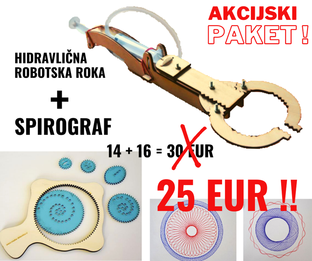 mala robotska roka in spirograf mala robotska roka in spirograf