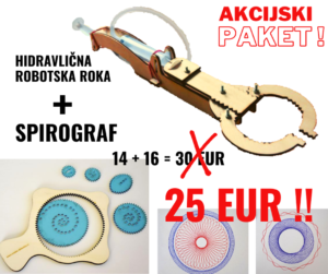 mala robotska roka in spirograf